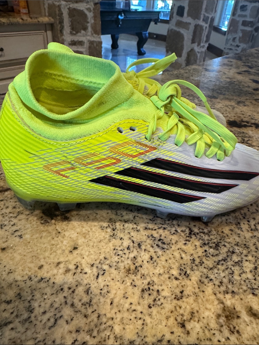 adidas F50!Kids Neon Yellow and White Soccer Cleats